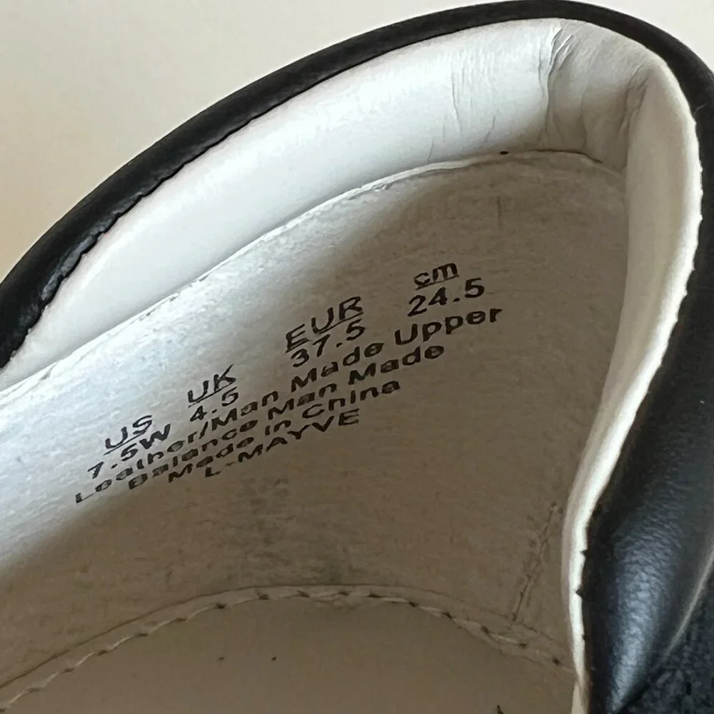 Franco Sarto L-Mayve Slip On Black Suede Leather Shoes 7.5 Wide - Picture 3 of 5